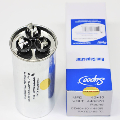 CD40+10X440R Round Dual Run Capacitor
