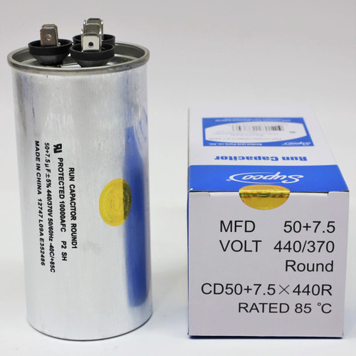 その他 Pan [CD] Round Run Capacitor 70+7.5 MFD 440V | McCombs Supply | CD70+