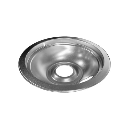 6" Chrome Drip Pan, part number DP8414, side view.