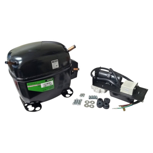 Secop SC15CLX-2 R404a Hermetic Refrigeration Compressor 3011 BTU LBP 115V Secop SC15CLX-2 R404a Hermetic Refrigeration Compressor 3011 BTU LBP 115V