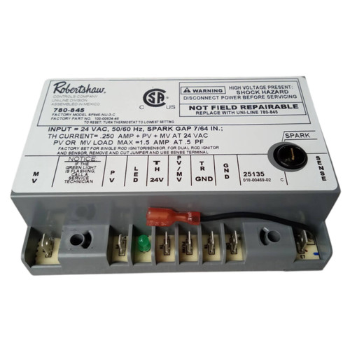Robertshaw 780-002 Universal Lock Out Ignition Module Uni-Kit for Honeywell SP735A