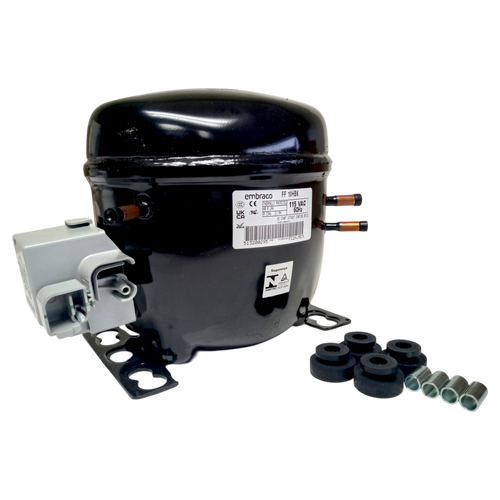 Embraco FF10HBK Refrigerator Compressor 1/4+HP L/MBP R-134a 115V