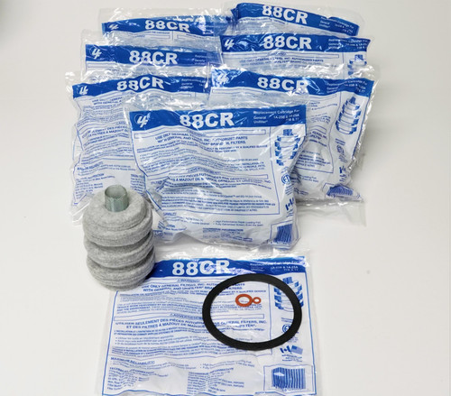 8 PACK Unifilter Wool Fuel Oil Filter