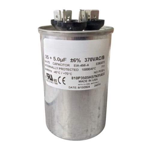 TitanPro HVAC Round Dual Motor Run Capacitor part number 35/5-370R