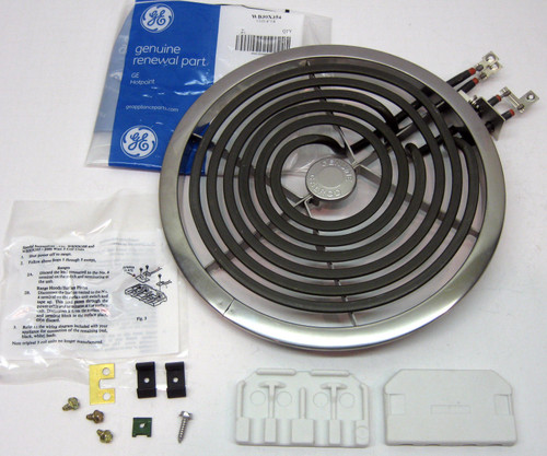 WB30X354 GE Range Electric Calrod Unit Burner Eye Large 8" PS244048 AP2634795 WB30X354 GE Range Electric Calrod Unit Burner Eye Large 8" PS244048 AP2634795