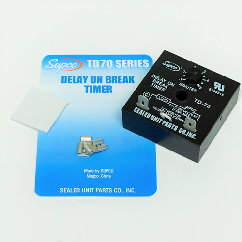 Supco Refrigerator Delay on Break Timer Supply Co TD73