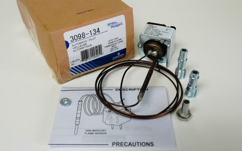 3098-134 Genuine White Rodgers Pilot Mercury Flame Sensor 3098-134 Genuine White Rodgers Pilot Mercury Flame Sensor