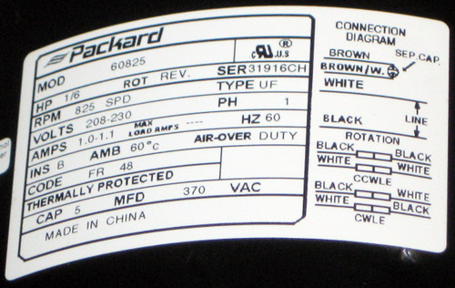 Details about Air Conditioner Condenser Fan Motor 1/6 HP 825 RPM 5-5/8" Diameter 230V TENV Details about Air Conditioner Condenser Fan Motor 1/6 HP 825 RPM 5-5/8" Diameter 230V TENV