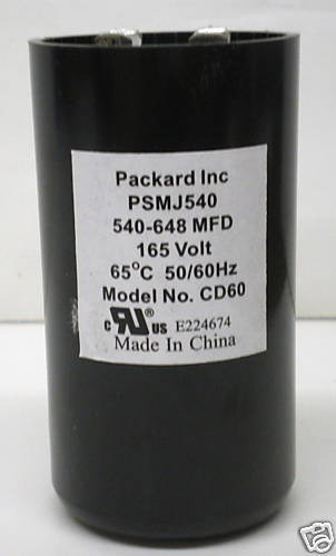 PSMJ540 Motor Start Capacitor