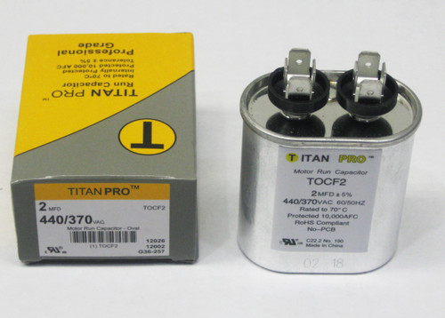 TOCF2 Run Oval Capacitor