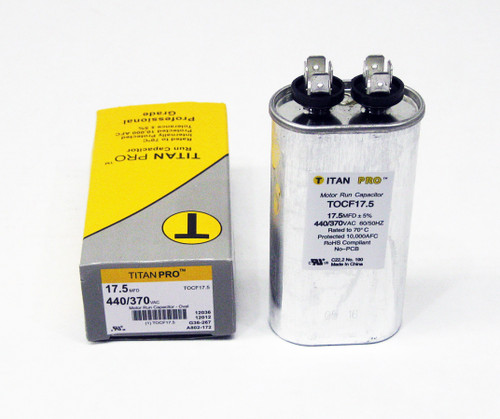 TOCF17.5 Run Oval Capacitor