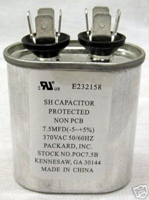 TOC7.5 HVAC Oval Motor Run Capacitor