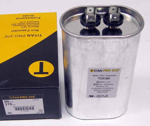 TOC60 Oval Motor Run Capacitor