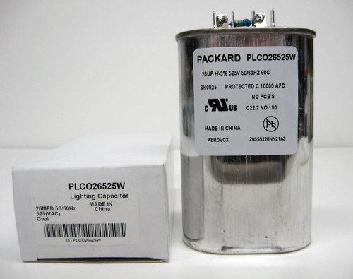 PLCO2625W Lighting Capacitor