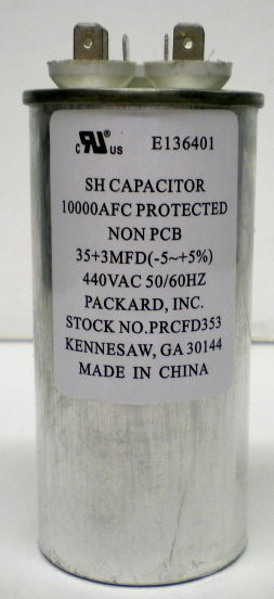 TRCFD353 HVAC Round Dual Motor Run Capacitor