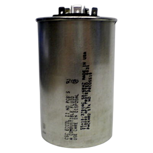 E5510 Round 55 + 10 uf mfd 370 Volts Dual Run Capacitor