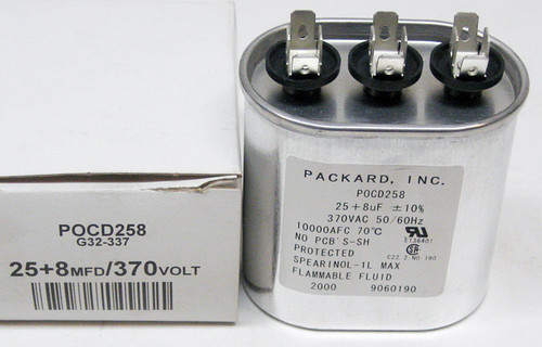 POCD25/8 Run Dual Capacitor