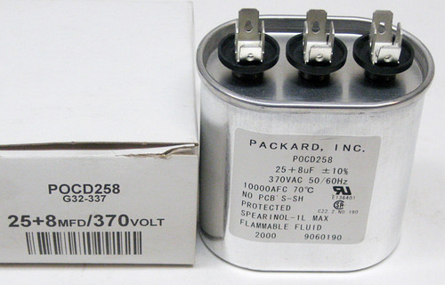 POCD25/8 Run Dual Capacitor