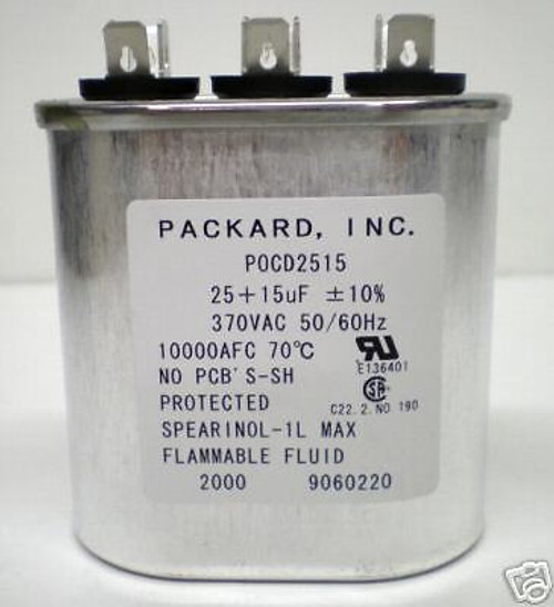 POCD25/15 HVAC Oval Motor Run Dual Capacitor POCD25/15 HVAC Oval Motor Run Dual Capacitor