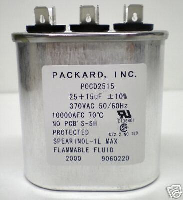 POCD25/15 HVAC Oval Motor Run Dual Capacitor