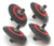4 pack of dryer drum roller wheel and shaft for LG, part number 4581EL2002A-4, main view. 