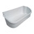 Refrigerator gallon door bin, part number 240356401, front view. 