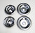 Chrome Drip Bowl Set for Electrolux and Frigidaire 2 of 316048414 and 2 of 316048413.

