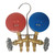 Mastercool 56372 Manifold Gauge HVAC-R with 72" Ball Valve Hoses for R404A R407C R507A R134A
