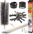 Dryer Vent Duct Cleaning Kit - Gardus RLE202 LintEater Rotary Dryer Vent Cleaner Kit, Removes Lint, Dryer Vent Cleaning System Extends Up to 12’ with 4 Flexible 3' Rods, Air Duct Cleaning Tools