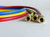 Yellow Jacket 22985 60" HVAC Charging Sealright Low Loss Hoses HAVS-60 RYB Set