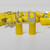 Supco T1049C Insulated Spade Terminal Connector Pack of 100 for 12-10 Wire #10 Stud