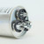 USA Run Capacitor 25 + 3 mfd (uf) 370 Volt Dual Round American Made PartsConnect PCRD253370A