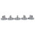 ERP W10762263 Gas Range Burner Knob Kit Pack of 5 W10766544