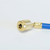 Yellow Jacket 22272 PLUS II 1/4" HVAC Blue Charging Hose 72" with Anti-Back Flow