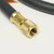 Yellow Jacket 15672 PLUS II 3/8" Black Heavy Duty HVAC Charging/Vacuum Hose 72" with Straight End Fittings