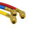 Mastercool 93561 2 Way Charging Manifold with Standard 60" RYB Hoses for R600a, R290, R134a