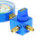 Mastercool 92518-53-1/4TP Single Ball Valve Manifold with 18" Hose R290 R600a Hydrocarbon