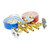 Mastercool 33518-TP Brass Charging Manifold with 18" Hoses R600a R290 R134a HVAC Refrigeration