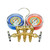 Mastercool 33518-TP Brass Charging Manifold with 18" Hoses R600a R290 R134a HVAC Refrigeration