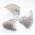 Lau Cobra Blade 3-Blade Air Conditioner Condenser Fan Propeller - 26-inch Diameter - 34-degree pitch - CW Rotation High Efficiency