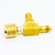 Yellow Jacket 3/8 in Vacuum Pump Adapter with 1/4 in flare and 1/2 in Acme Male fittings - 30619