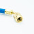 Yellow Jacket 1/4 inch Male Ball Valve to 5/16 inch Female FlexFlow Hose (Blue) - 29211