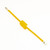 24" Yellow Coated Gas Dryer Connector