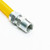 Range Oven Gas Connector Yellow Coated 5/8" OD Tube x 24" Long Fittings 1/2" MIP x 3/4" MIP