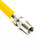 Furnace Yellow Coated Gas Connector 1/2" OD Tube x 48" Long Fitting 1/2" MIP x 1/2" FIP Ball Valve