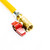 Furnace Yellow Coated Gas Connector 1/2" OD Tube x 48" Long Fitting 1/2" MIP x 1/2" FIP Ball Valve