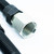 Whistle-Free Gas Log Fireplace Connector 1/2" OD Tube x 24" Long Fittings 1/2" MIP x 1/2" FIP Black Coated
