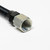 Whistle-Free Gas Log Connector 1/2" OD Tube x 18" Long  Fittings 1/2" MIP x 1/2" Black Coated