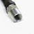 Whistle-Free Gas Log Connector 1/2" OD Tube x 18" Long  Fittings 1/2" MIP x 1/2" Black Coated