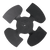 Exact Replacement 2188935 Refrigerator Fan Blade for Whirlpool